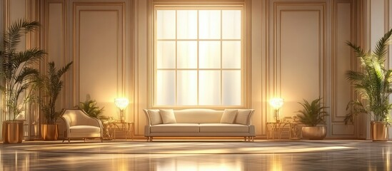 Sunlit Elegance: A Luxurious Interior Design