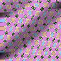 pink flowers background Colorful Floral Geometric Pattern - Vibrant Seamless Design for Decorative and Creative Projects