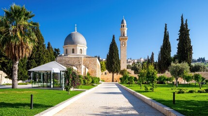 Fototapeta premium Serene Religious Garden