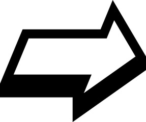 Right down Up Down Left Arrow Black Icon Silhouette