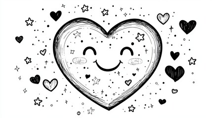 love  happy valentine, white background 