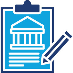 Loan Agreement mixed color icon