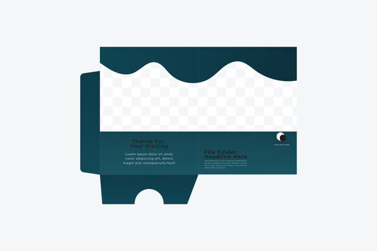 Simple Minimalistic Creative File Folder Template Design