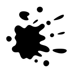 Water drop,Water splash Splashing water, Water stains, Splattered ink, silhouette