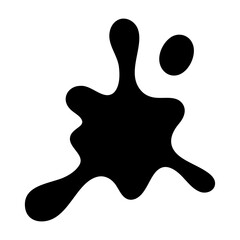 Water drop,Water splash Splashing water, Water stains, Splattered ink, silhouette