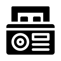 Classic Radio glyph icon
