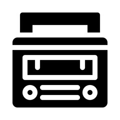 Transistor Radio glyph icon