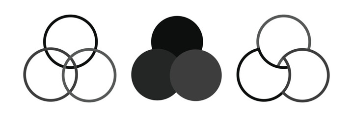 3 Circle Venn Diagram template. 