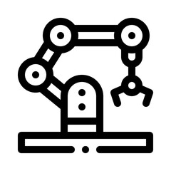 Mechanical arm line icon
