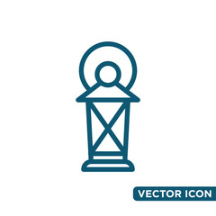 Simple Lantern Icon Design Template 