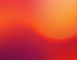Abstract Orange and Red Gradient Wave Background, Smooth Swirls, Vibrant Color Transition, Digital Art