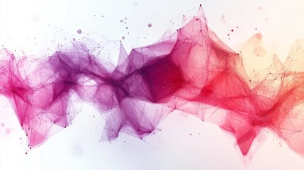 A pink and purple line with a lot of dots