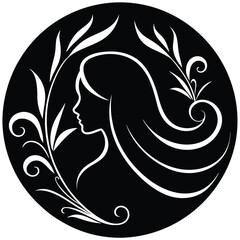 Beauty Salon Logo Vector Art Illustration Design for Business Branding