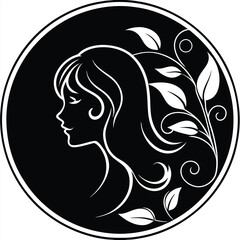 Beauty Salon Logo Vector Art Illustration Design for Business Branding