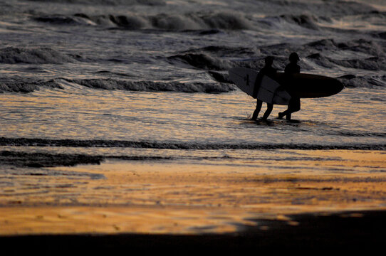 Days end for surfing in South Texas.