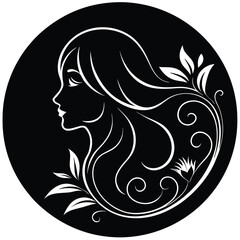 Beauty Salon Logo Vector Art Illustration Design for Business Branding