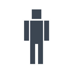 Male sign on transparent background