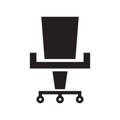 Office chair on transparent background