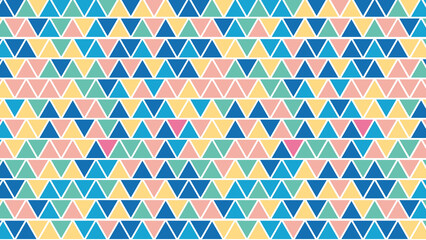 北欧風の三角形パターン背景素材　中　レトロカラー
Scandinavian style triangle pattern background material, medium, retro color