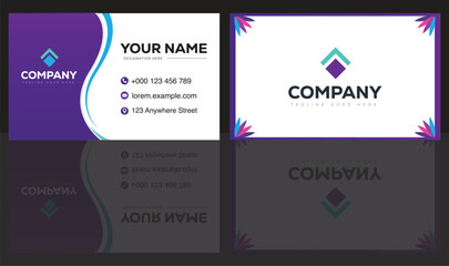 print business card design vector 