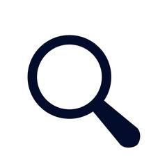 Magnifying glass icon, Search sign on transparent background
