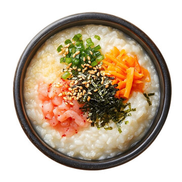 A bowl of Korean rice porridge juk