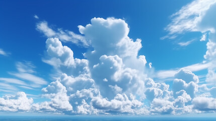 Beautiful blue sky and clouds natural background Watercolor blue sky background with fluffy clouds , watercolor, blue, sky, background, clouds, fluffy, painting, artistic, texture

