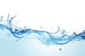 Fresh blue water splash