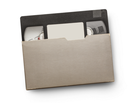 Black video cassette