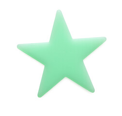 Blank star toy closeup