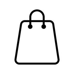 Shopping bag sign on transparent background