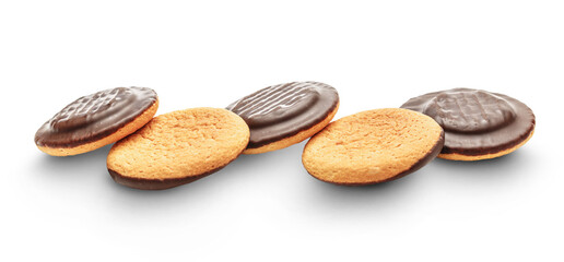 Chocolate biscuits with filling