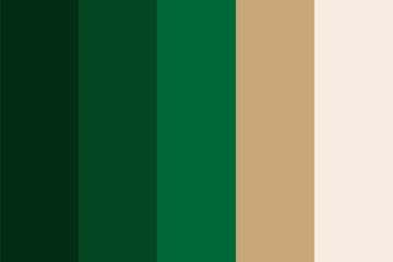 Shades of green and beige color palette, Christmas festive theme