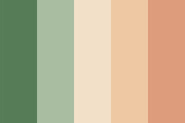 Soft mint green and light brown terracotta beige shade palette
