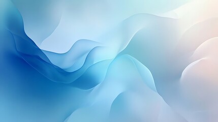 Abstract Blue and White Wave Design