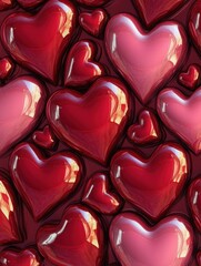Valentines day background. featuring a seamless repeat and tileable abstract heart pattern, valentine wallpaper background