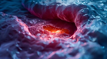 Detailed 3d illustration of kidney cancer highlighting tumor presence within the kidney structure