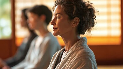 Buddhist meditation instructors lead sessions focusing on mindfulness, compassion, and achieving inner peace.