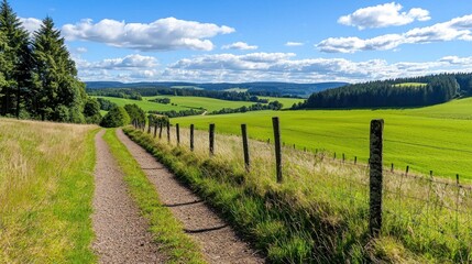 Fototapeta premium Serene Countryside Path