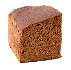 A brown cake with holes in it