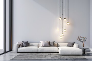 modern conceptual Luxury Choosing the right lighting for your contemporary bright stylish interior . 3D rendering