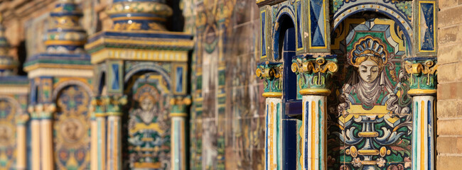 famous bench at Plaza de Espana, Sevilla