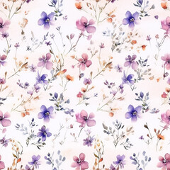 Seamless a soft red and yellow flower leaves pattern with a white background seamless background with flowers seamless pattern with flowers

