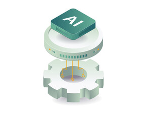 Artificial intelligence technology concept illustration