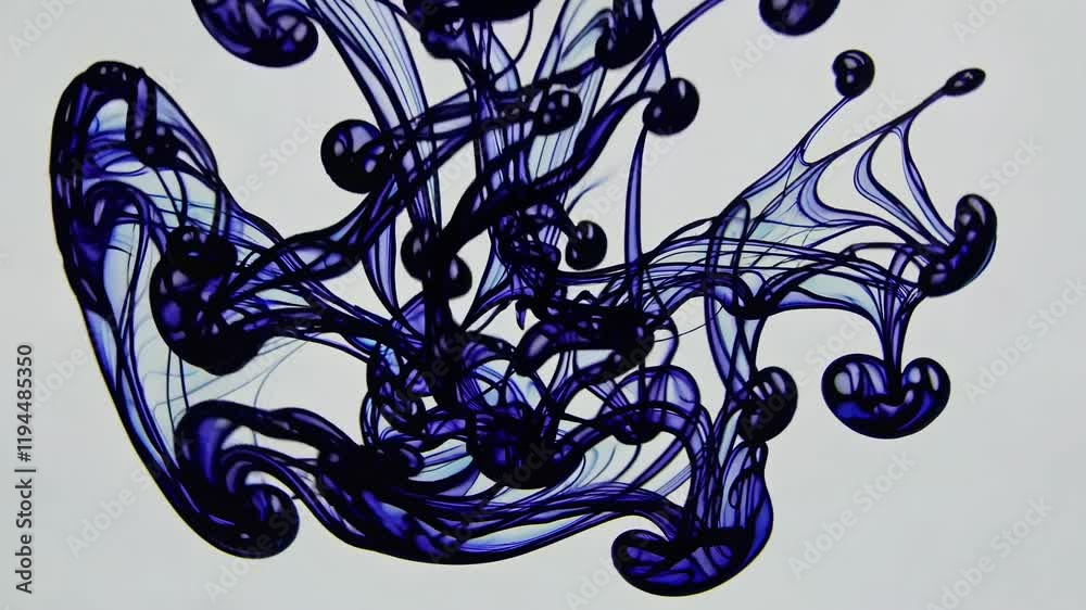 Aufkleber colorful liquid swirling patterns reveal mesmerizing art through fluid dynamics experiment at home