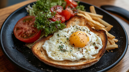 Happy hours for breakfast in cafe or restaurant poster. Morning menu banners with bread toasts with curl of cream butter and cheese slice, vector realistic illustration