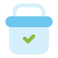 shopping basket icon for illustration