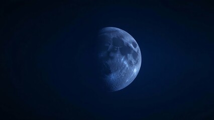 Vivid Full Moon Illuminating the Night Sky with Stars and Mysterious Atmosphere (Photograph) pc, laptop wallpaper