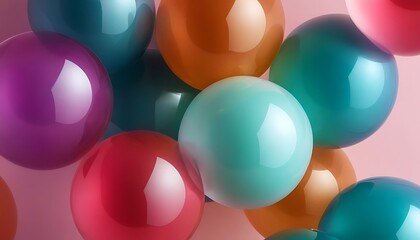 3D Vector Illustration of Spheres and Geometric Shapes for Brochure and Banner Design. 11