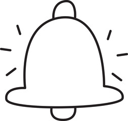 Notification Bell Doodle Illustration

